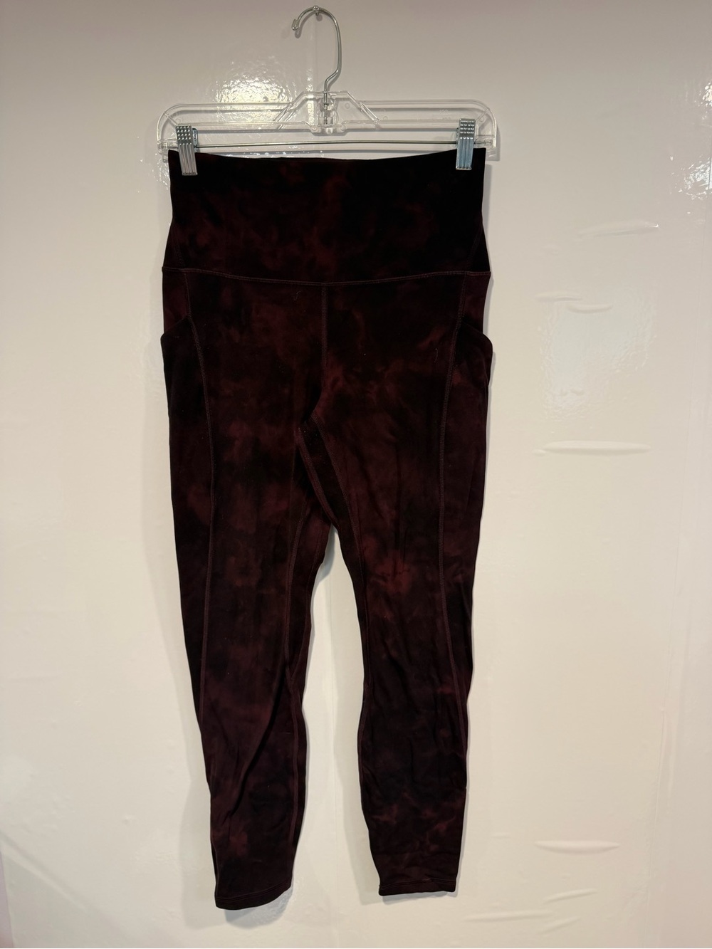Dark Wine Tie-Dye Lululemon Align Pocket High-Waist Leggings